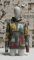 Flyer Collage Graphic Hoodie