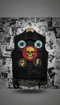 Retro Red Punk Patch Set