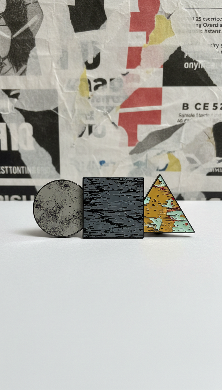 Xerox Texture Enamel Pin Trio